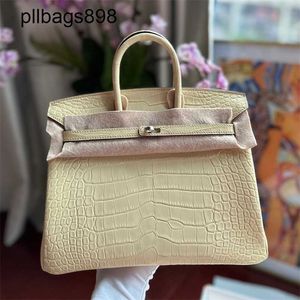 Handmade 7a Handbag Bikns Genuine Leather Mist Faced Crocodile Skin Womens 25CM HandsewnEGAW