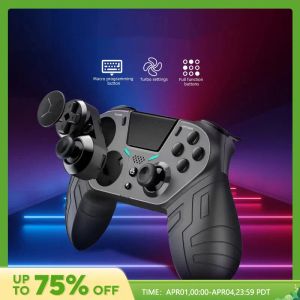 Möss för PS4 Wireless Controller Dual Vibration Bluetooth Gamepad Programmerbar Turbo -funktion för PS4 Console Android iOS PC Joystick