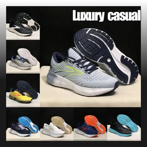Luxury Brand Designer Casual Shoes Sneakers Mens Leather Running Sole Shoe Platform Trainers bekväma löparskor Lätt sport Sport