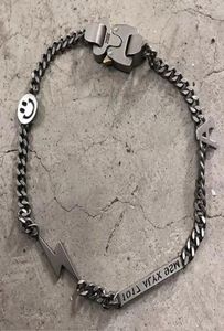 Alyx hjältekedja halsband pärla alyx tillbehör titanium stål metall mode hip hop alyx halsband y01245304962