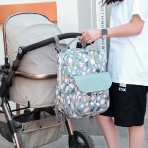 Çantalar açık seyahat bebek bezi çantaları büyük kapasiteli anne annelik sırt çantası bebek çok faktörlü karikatür bakım sırt çantaları su geçirmez anne