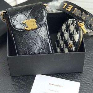 2023 New Fragrant Vip Gift Medieval 2-in-1 Machine Bag Letter Package Thousand Bird Grid Zero Wallet