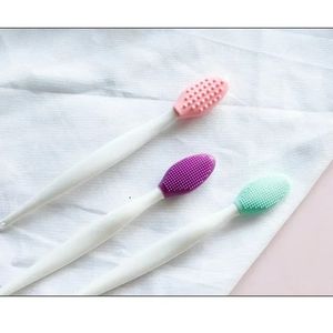 new 2024 1PC Beauty Skin Care Wash Face Silicone Brush Exfoliating Nose Clean Blackhead Removal Brushes Tools With Replacement Headfor for