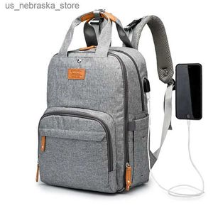 Bolsas de fraldas Bolsa de backpack grande mamãe de grande capacidade para mães e bebês Multifuncional à prova d'água Travelling Bag Bag Care Baby Care q240418