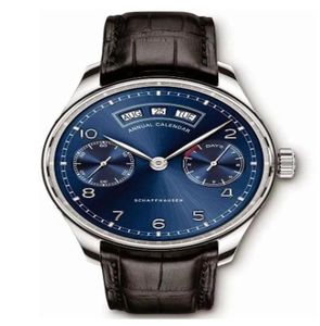 클래식 새로운 남자 자동 기계식 큰 파일럿 Le Petit Prince 7 Day Power Reserve Black Leather Silver Blue Watch4817283