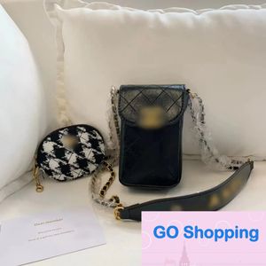 All-match Luxury Coin Purses Mini Chain Crossbody Bags Lady Mobile Phone Bag