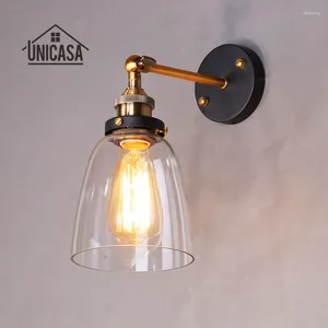 Duvar lambası Modern Cam Işıklar Banyo Antika Sconce Mutfak El Endüstriyel Chandelie Aydınlatma Kapalı Led