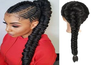 Synthetic Wigs XUANGUANG Hair Braid Fishtail Fishbone Drawstring Ponytail Clip In Women Daily Wear 4 Colours Available5606382