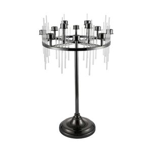 12 Heads Metal Candlestick Candelabra Candle Holders Stands Wedding Table Centerpiecs Flower Vase Droga Dekoracja przyjęcia