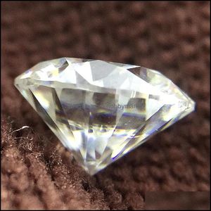 Luźne szlachetne okrągłe genialne cięcie 2CT karat 8,0 mm f kolor moissanite luźne kamień vvs1 doskonała ocena pozytywne laboratory