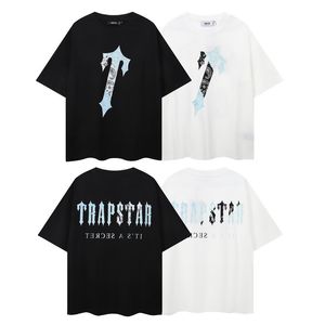 Роскошные бренды Мужские дизайнерские футболки Trapstar Tops Tops Мужчины Женщины футболка Art Anchor Graphic Tee Lake Casual Streatwear одежда 100% хлопковые футболки Негабаритная S-XL