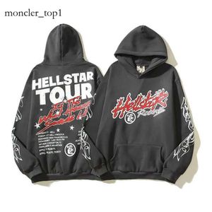 HellStar Sports Suit Projektant Blakotka z kapturem Polie Pullover Street Hip Hop Retro Alphabet Print High Street Personalized Hell Star Hood Hood Men 2859