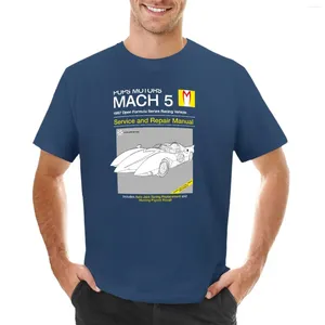 Herrpolos mach 5 Service och reparera t-shirt anime tees män kläder