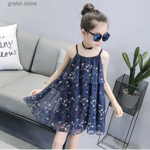 Girl's Dresses Girls Dress 2024 Summer New Strap Dress 3 11 12 Year Little Girl Dress Off Shoulder Toddler Girl Clothes Kids Dresses for Girls