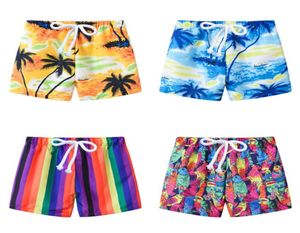 Kids Beach Shorts Coconut Tree Swimwear Toddler Striped Swim Trunks Kids Board Shorts Girls Floral Shorts Hawaii Sandy Beach Pants8390573