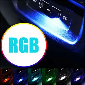 Nail Art Kits Mini Lamp Interior Accessories USB LED Car Neon Atmosphere Ambient Light Bulb