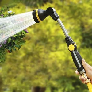 High Pressure Lances 180° Adjustable Car Wash Water Spray Gun Garden Hose Nozzle Watering Irrigation Tools Home Clearning 240418