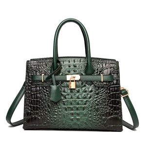 Crocodile Print Women Handbags Purse Tote Bags Adjustable Strap Top Handle Bag Large Capacity Crossbody Bags Work Travel Gift asd9523