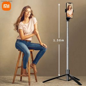 Selfie Monopods 62 Selfie Stick Tripod Stand Cellphone Tripé com suporte remoto e celular sem fio compatível com iphon y240418