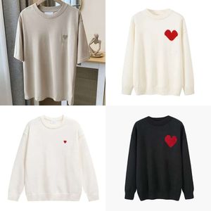 Sweater Designer Love&heart A Embroidery Woman Lover Cardigan Knit Round Neck High Collar Womens Fashion Letter White Black Long Sleeve Clothing Pullover Shirt