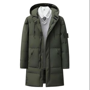 Stone Jacket Island Men's Down Slim Winter Long Men's Cotton Coat Jackets Down Cotton Jacket Factory Direct C8