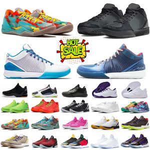 أحذية كرة السلة الرجال Mamba 6 هدية من Mamba عكسي Grinch Mambacita Court Purple Aqua What The Bruce Lee Mens Trainers Outdoor Sports Sneakers