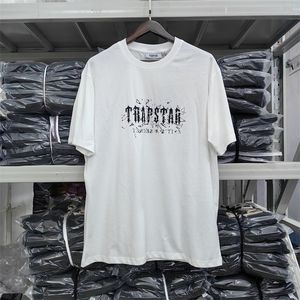 2024 Luxury Mens Designer T Shirt Trapstar Topps High Street Tank Print Graphic Tee Loose Tshirt Casual Streetwear Clothes 100% Cotton T-Shirts Overdimensionerade S-XL