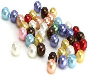 Tsunshine 100st tjeckiska lilla satinlyster runda glaspärlpärlor för pärlsmycken som gör DIY -armband1203478
