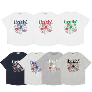 Poloshorts t-shirt sydkoreanska mardi kort ärm daisy lös mångsidig avslappnad guld hög silver tax rund nackkvinnor t-shirt xi9a