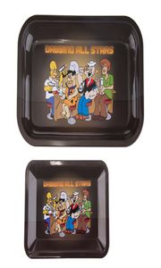 Rolling Tray Dabbing All Stars Stoney Tunes TACE L Rozmiar 18CM125CM13CM 27CM175CM23CM Metal Tobacco Mosiężna płyta Zioło Handr1790528