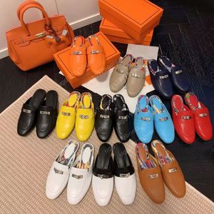 Äkta läderdesigner loafers skor handgjorda mockasiner kvinnor herr klädskor för män glider på lyxig designer kelly skor casual mocasine hombre storlek 35-42