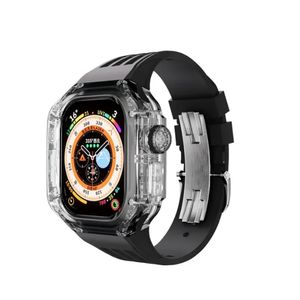 عالي الجودة 2024 ساعة ذكية جديدة لـ Apple Watch Ultra Series 8 49mm IIWatch Marine Strap Smart Watch Sport Watch Wireless Charging Strap Cover Box Cover