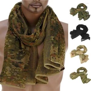 Schals taktischer Schal Camouflage Mesh Hals Militärnetz Scharfschütze Gesichtsschleifer Kopf Wrap Bandana