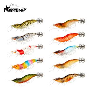 Lures Baits Lures Luminous Squid Jig Hook Fishing Lures 8cm 15g Soft Foot Octopus Lure Wood Shrimp Cuttlefish Artificial Hard Bait For S