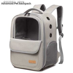 Cat Carriers Crates Houses Senior pet backpack lare space foldable cat carrier oxford cloth anti scratch outdoor portable do cat backpack For 1 to 7k L49