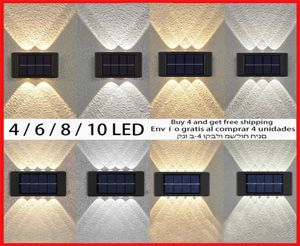 Solar Light Waterproof Led Lights Outdoor Sunlight Lamps for Garden Street Landscape Balcony Decor Wall Lamp6496432