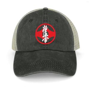 Caps de bola Kyokushin kaikan símbolo de karatê kyokushinkai dojo chapéu de cowboy de montanhismo Man Cap Cap Trucker Boy Women's