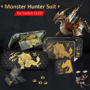 Casi 2022 Monster Hunter Storage Borse per Nintendo Switch OLED Protective Gust Cover Case di trasporto per gli accessori del gioco OLED