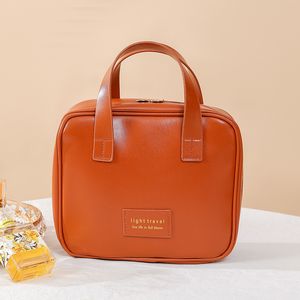 حقيبة مكياج ماكياج من PU High Level Level Hand Hand Bag Bag Bag Bag Bag Portable Cosmetic Bag Fast