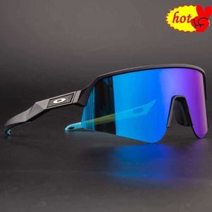 UV400 Cycling Sunglasses 3 soczewki Cykling Sports Sports Outdoor Kieliszki rowerowe Gogle spolaryzowane z obudową dla mężczyzn kobiety OO9463 1121