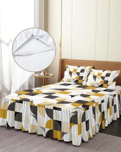 Scapa da letto Retro Medieval Geometry Elastico aderente a letto con letti per materasso protettore Materasso Scheda