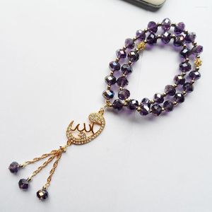 Braccialetti di fascino -Selling Romantico sexy ciondolo musulmano Bracciale di cristallo viola per donne 2R catena di corda elastica