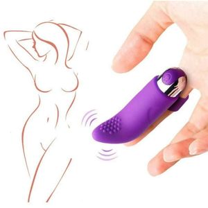 10 Modes Finger Vibrator Clitoris Massage G Spot Stimulation Rechargeable Vibrating Egg sexy Toys For Women Masturbation