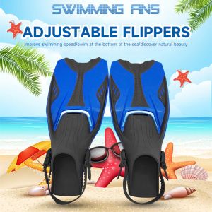 Boots Scuba Diving Fins Adult Adjustable Snorkeling Fins Swimming Shoes Scuba Diving Equipment Snorkeling Foot Flippers Swimming Gear