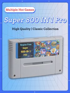 Karten 800 in 1 Super Multi Game Card -Kartusche für SNES 16 Bit USA Eur Japan Version Videospielkonsole für Super Nintendo