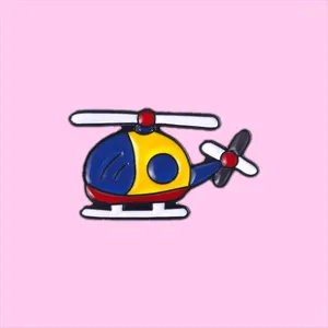 Brooches Cartoon Airplane Childhood Enamel Pins Memory Bag Hat Lapel Clothes Badge Aircraft Jewelry For Kids Friends Wholesale