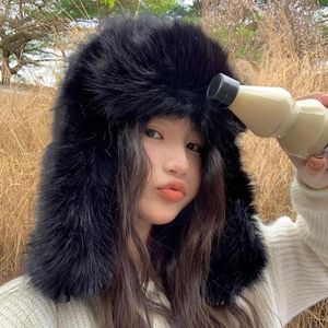 Берецы Женщины зима имитация норки Лей фэн шляпа с твердым цветом плюшевой утолщенный теплый лыжный холодный уш