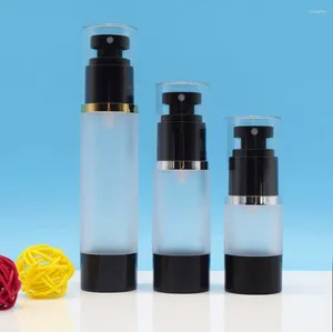 Lagringsflaskor 15 ml30 ml50 ml luftlös pumpflaskelotion emulsion essens serum fukt toner vatten hudvård kosmetisk packin