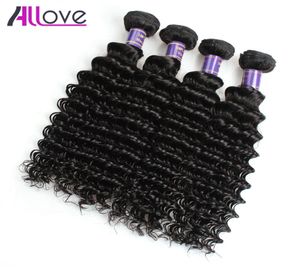 Whole Deep Wave Hair Weaves Peruvian Indian Virgin Hair Bundles Cheap 8A Brazilian Hair Bundles 10PCS For Black Women1311339