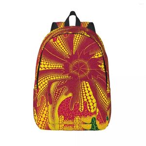 Backpack 3D Print Yayoi Kusama Canvas for Girls Boys Esthetic School College Travel Travel Travels Women Men Bookbag Fits 15 -calowy laptop